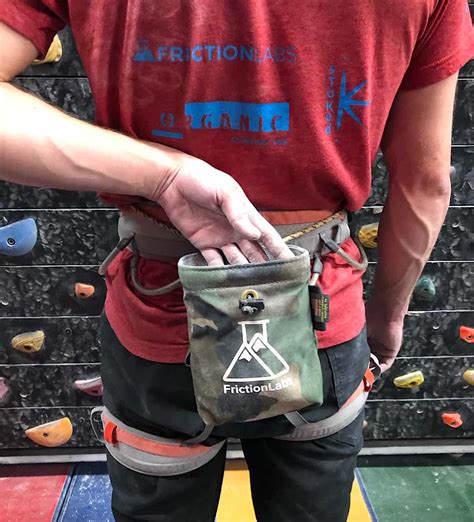 chalk bag for climbing.